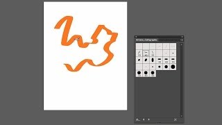 How to Use Calligraphic Brushes  Adobe Illustrator [upl. by Dnomder]