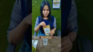 How to use vedikroots bhringraj powder [upl. by Ahsiekram]