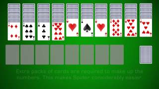 How To Play Spider Solitaire [upl. by Heurlin435]