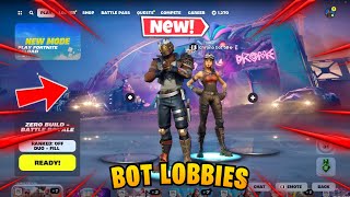 How To Get BOT LOBBIES In Fortnite Chapter 5 Season 3 Bot Lobby Tutorial [upl. by Oman819]