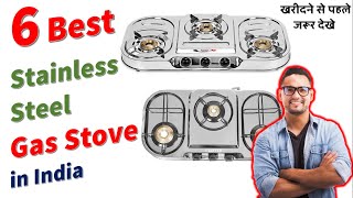 Top 5 Best Gas Stove In India 2024 3 Three Burner Stainless Steel With Price Reviews Guide in Hindi [upl. by Ayinat]