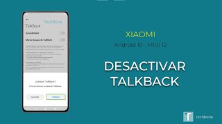 Desactivar TalkBack  Xiaomi Android 10  MIUI 12 [upl. by Medrek]