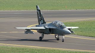 AIRPOWER 24  Italian Air Force Alenia T346A 6116 landing at Zeltweg Air Base [upl. by Regdor982]