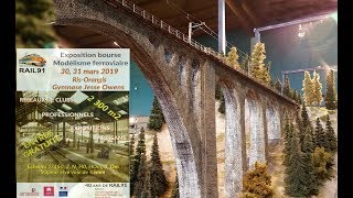 Expo modélisme ferroviaire RisOrangis 30 amp 31 mars 2019 [upl. by Niawtna]