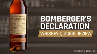 Bombergers Declaration Bourbon 2024 Review  Whiskey Quickie [upl. by Anilok941]