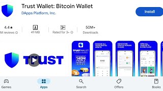 How To Install Trust Wallet Btcoin Wallet Apps  How To Download Trust Wallet Btcoin Wallet Apps [upl. by Viveca]