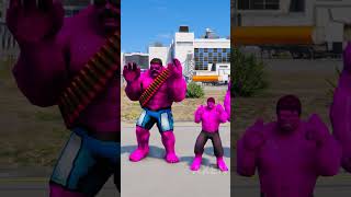 RANDOM SPIDERMAN VS PINKHULK BATTLE gta5 hulk [upl. by Leid88]