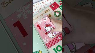 the CUTEST makeup advent calendar ever 🎀 Hello Kitty x The Crème Shop adventcalendar hellokitty [upl. by Edroi]