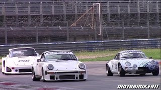 Porsche 930 Turbo Alpine Renault A110 amp More  Campionato Italiano Auto Storiche  Peroni Race 2016 [upl. by Hollingsworth]