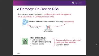 TUTORIAL On Device Recommender Systems A Tutorial on The New Generation Recommendation Paradigm [upl. by Silverman]