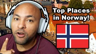 TOP 25 PLACES TO VISIT IN NORWAY  American Reacts [upl. by Rutherford329]