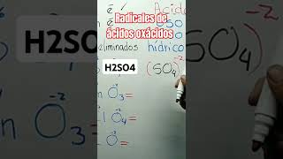 Radicales de ácidos oxácidos e hidracidos química quimicainorganica radicales [upl. by Haggi252]