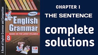 PRACHI English Grammar  Class 8  Chapter 1  Answers  ICSE BOARD [upl. by Rotow]