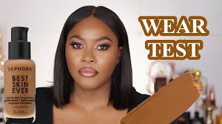 NEW SEPHORA BEST SKIN EVER FOUNDATION REVIEW  WEAR TEST 2021 [upl. by Ennaul]