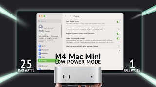 M4 Mac Mini  Low Power Mode Is Crazy [upl. by Garretson]