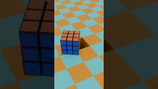 Rubiks Cube Drop Fit 1  Satisfying Animation [upl. by Erised]