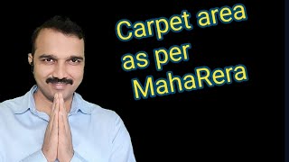 How to calculate Rera Carpet area  MahaRera with drawings and example [upl. by Vorfeld]