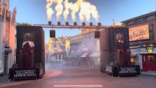 Front row Halloween Horror Nights Opening Ceremony Employee Preview 2024 [upl. by Salvay]