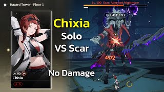 Chixia Solo LV 100 Scar No Damage Tower of Adversity 12 Hazard Tower [upl. by Saihttam]