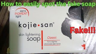 How to easily identify fake KOJIE SAN soap kojie san soap review 2023 [upl. by Tilda]