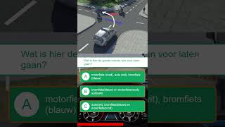 🚗 Voorrang kruispunt 🚗 CBR auto theorieexamen rijles theorie examen verkeer [upl. by Rofotsirk]