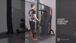 Aparat Multifunctional Home Gym Compact  Domyos by Decathlon Romania [upl. by Angadreme688]