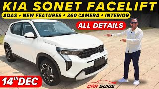 2024 Kia Sonet Facelift  Launch Date  Interior  ADAS  New Features  XUV300 Facelift Rival🔥 [upl. by Anail460]