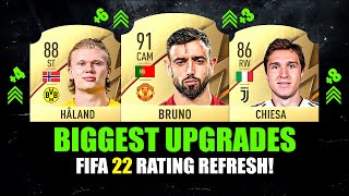 FIFA 22  BIGGEST RATING UPGRADES 😱🔥 ft Bruno Chiesa Haaland… [upl. by Adnauqaj]