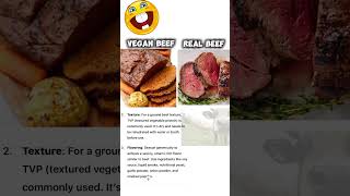 Vegan Beef vs Real Beef [upl. by Barthold]