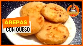 😃 Cómo Hacer AREPAS con QUESO 🔥  RECETA CASERA [upl. by Frederico655]