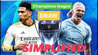 Review of UEFA Champions League Draw 202425New Format explained in detail [upl. by Nueormahc]