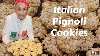 Italian Pignoli Cookies  Baking with Italian MaMa [upl. by Debo]