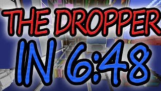 Minecraft The Dropper in 648 All 17 Levels [upl. by Ltney]