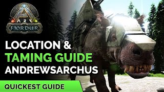 Andrewsarchus Location and Taming Guide  Ark Fjordur [upl. by Gentry]