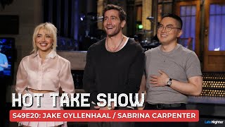 Jake Gyllenhaal  Sabrina Carpenter SNL Hot Take Show  S49 E20 [upl. by Felten]