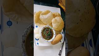 Majedar poori chane breakfast recipe🥘🫕 cooking food recipe shortsfeed viralshots poorichane [upl. by Estrin203]