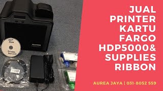 Jual Printer ID Card Fargo HDP5000 Ribbon Color amp Black Harga Murah  AureaJayacom  0318052 559 [upl. by Anuahsat]