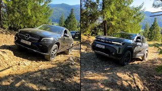 Dacia Duster 2024 vs Mercedes GLC Coupe 2018 Off Road [upl. by Hardan]