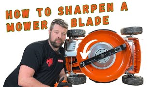 How to Sharpen a Lawn Mower Blade In Under 2 Minutes [upl. by Gabriela837]