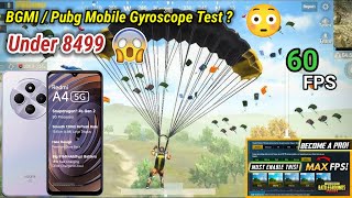 Redmi A4 5G BGMI Gyroscope Test  Redmi A4 5G BGMI Graphics Test  Redmi A4 5G Pubg Test [upl. by Yrellav667]