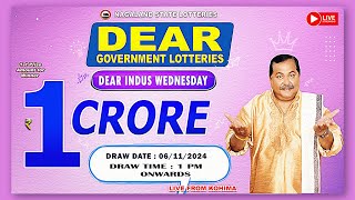 LOTTERY LIVE 1PM TODAY 06112024  Morning Nagaland Lottery Sambad LIVE [upl. by Nisay26]