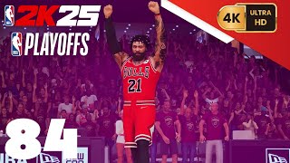 NBA 2K25 My Career PC 4K EP84 Playoffs East 1st Round Game 4 Bulls  Cavaliers [upl. by Attebasile]