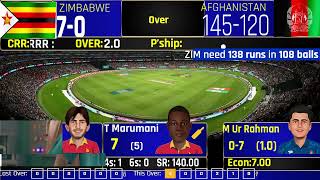 Afghanistan vs Zimbabwe AFG vs ZIM 1st T20 Harare Sports Clubs 2024 [upl. by Llebyram24]