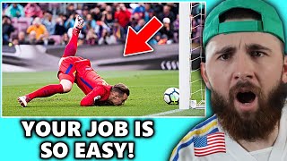 American Reacts to WORST Goalkeeper Mistakes in Football [upl. by Bridgette]