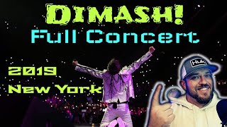 FULL CONCERT DIMASH NY  REACTION [upl. by Yramliw]