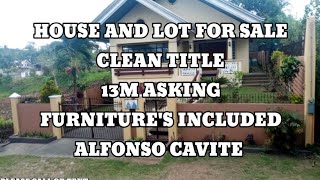 HOUSE AND LOT FOR SALE IN ALFONSO CAVITE 50 [upl. by Eirotal]