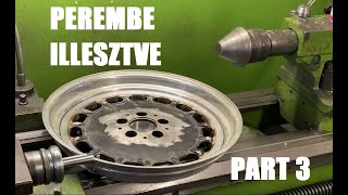 W124 Gullideckel custom wheel part3  KÉSZ A HEGESZTÉS  PEREMBE ILLESZTVE [upl. by Hoj588]