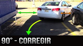 Estacionamiento a 90 grados  Cómo corregir [upl. by Hatokad]