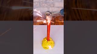 Firework vs Fireball experiment asmr satisfying art fire [upl. by Bocyaj517]