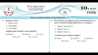 DALGALAR Çözümlü test Konu özetli [upl. by Eob]